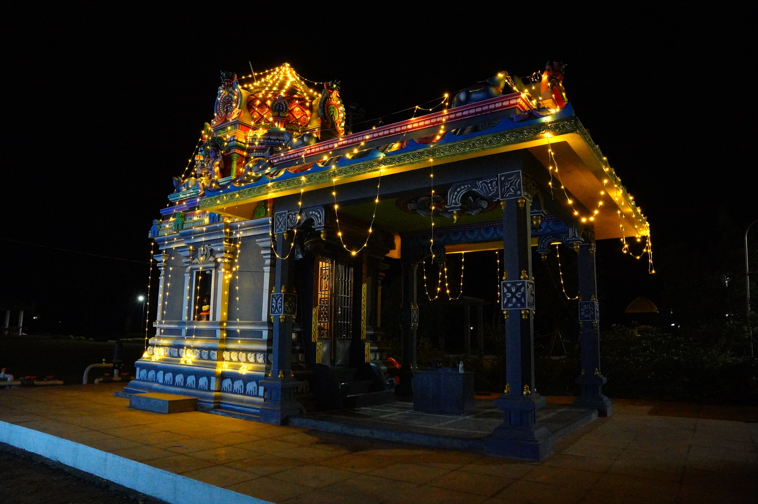 Temple event decor